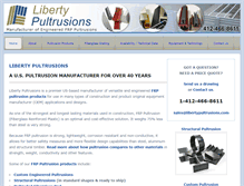 Tablet Screenshot of libertypultrusions.com